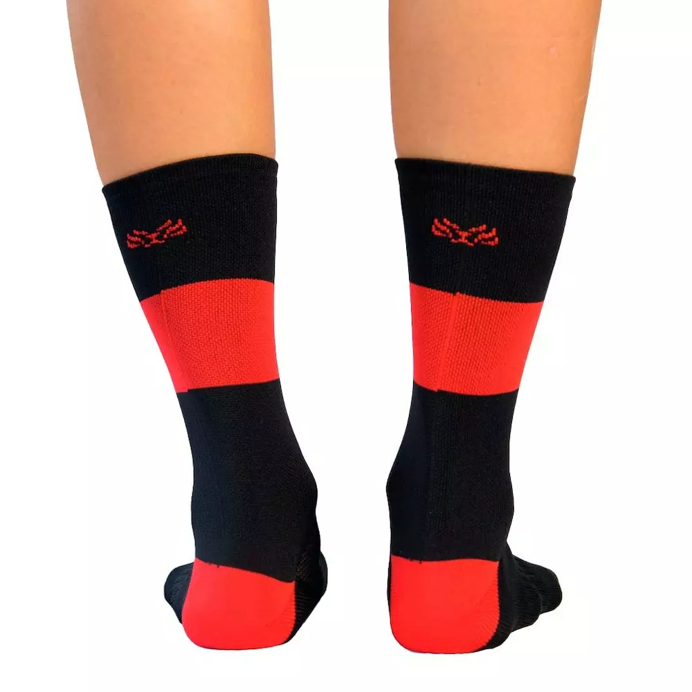 Taba Sport Media Ciclismo Franja Negro Rojo 4 Taba Sport Media Ciclismo Franja Negro Rojo - Imagen 2