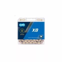 Cadena KMC X8.99 Silver 116 Eslabones 8 Velocidades