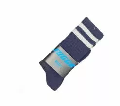 Medias Fuga Azul Raya Blanca