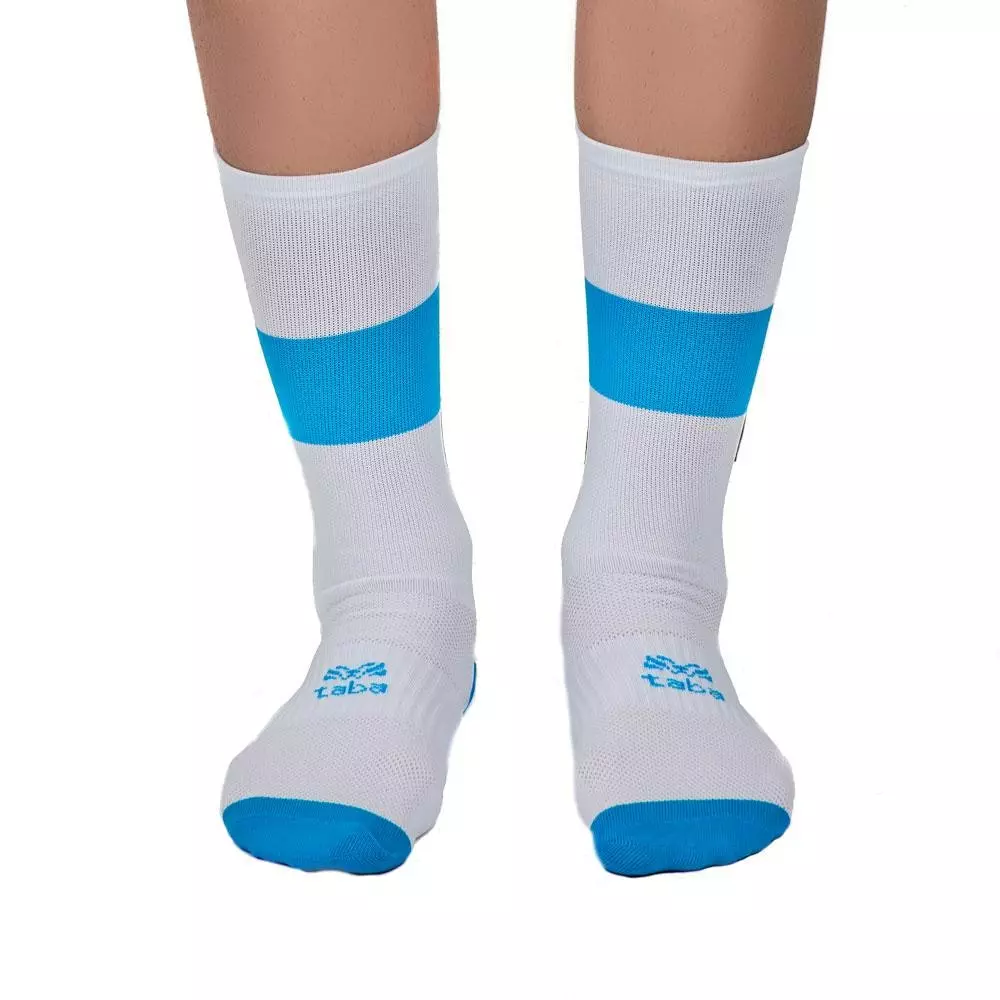 Taba Sport Media Ciclismo Franja Blanco Turqueza 5 Taba Sport Media Ciclismo Franja Blanco Turqueza - Imagen 3