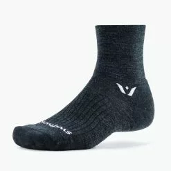 Swiftwick Pursuit Four - Coal Gray