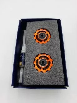 Roldanas De Cerámica Cycling Ceramic Para Shimano Ultegra 6700 Y Dura Ace 9000; 10 - 11 V Color Naranja