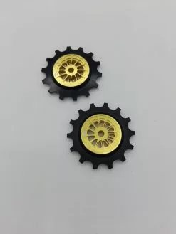 Leonardi Racing Rodamiento De Arnite Solo Roldanas Traseras LEONARDI Para SHIMANO XTR 14T + 14T MTB 12v (DORADAS)