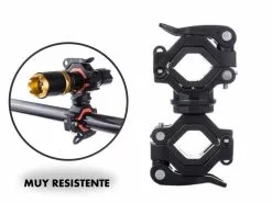 Genérico Generico Soporte Para Linterna De Bicicleta Cilindrica