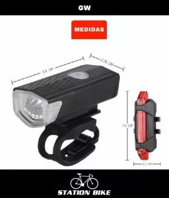 Combo Luces Delnatera/Trasera GW Ebl 2255/Ebl 3402 120lm -Bicicletas Ventas 5SxlZ qlKz3umspaDj4VU5g8s