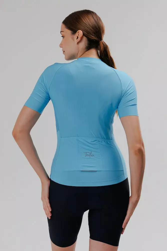 Taba Sport Jersey Ciclismo Mujer Route Azul Claro 4 Taba Sport Jersey Ciclismo Mujer Route Azul Claro - Imagen 2