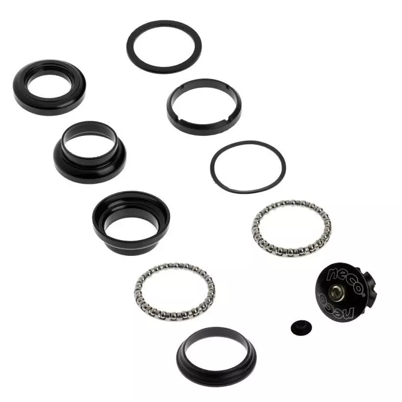 Juego Dirección Ahead Externo 1-1/8 Cc845W Acero Negro Neco 3 Juego Dirección Ahead Externo 1-1/8 Cc845W Acero Negro Neco