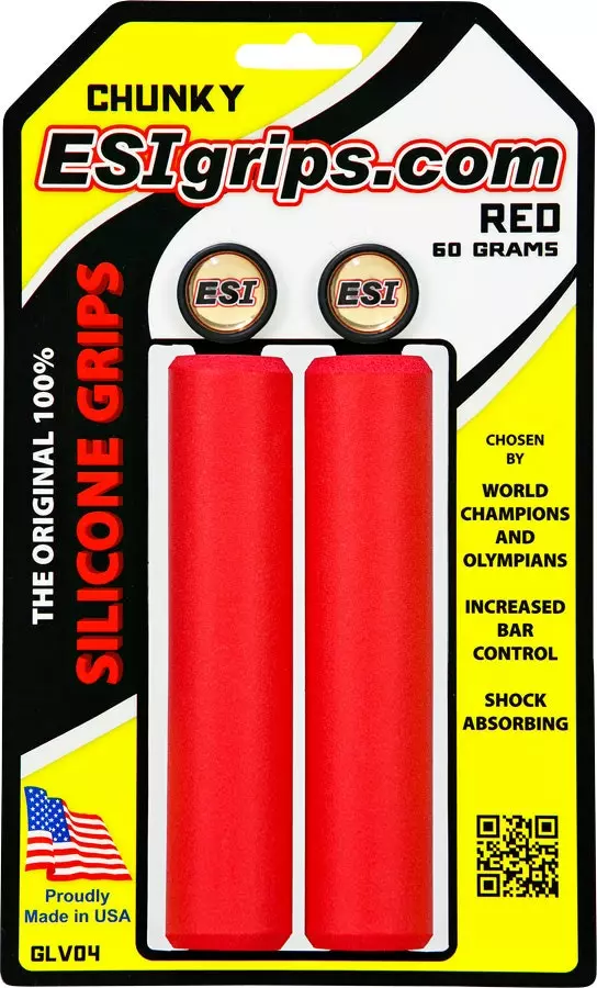 Manilares ESI Grips Chunky ROJO 3 Manilares ESI Grips Chunky ROJO