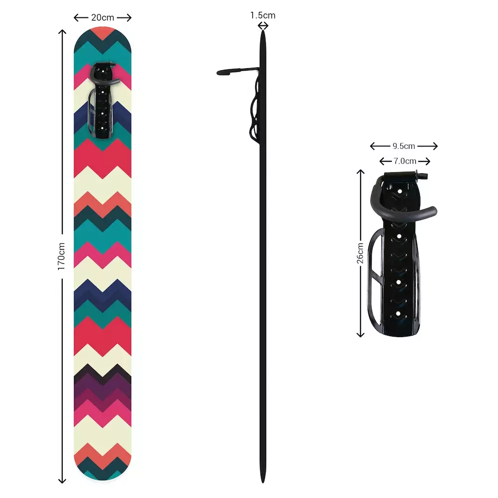 Luha Soporte Pared Para Bicicleta Diseño Colorful Mountains 5 Luha Soporte Pared Para Bicicleta Diseño Colorful Mountains - Imagen 3