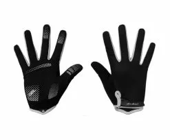 GW Guantes Largos Deportivos Ciclismo Shell Negro-Blanco