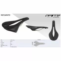 Sillín Antiprostatico GW Lapize Para Ruta Y MTB 150mm