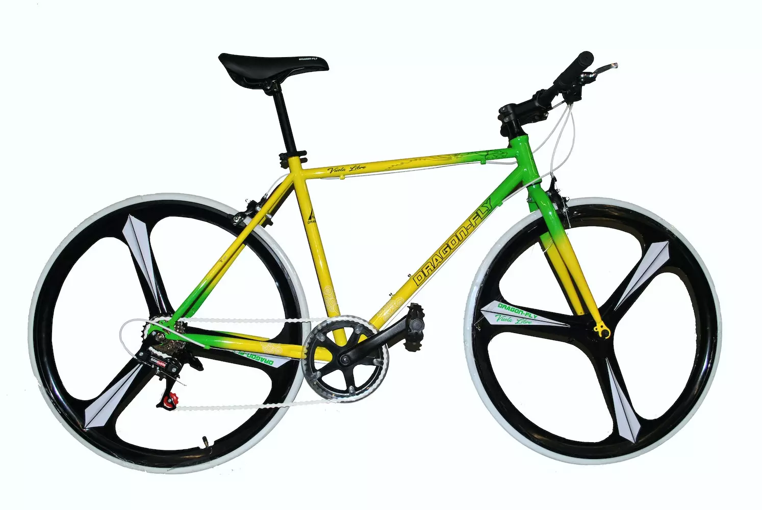 Dragon Fly Dragon-Fly Bicicleta Katia - Verde / Amarillo 3 Dragon Fly Dragon-Fly Bicicleta Katia - Verde / Amarillo