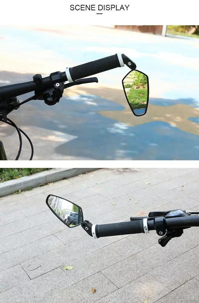 Genérico Generico Espejo Retrovisor Curvo De Manubrio Para Bici De Ciclismo Urbano 1 Unidad 11 Genérico Generico Espejo Retrovisor Curvo De Manubrio Para Bici De Ciclismo Urbano 1 Unidad - Imagen 9