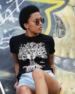 Genérico Generico Camiseta Urbana Dama Árbol De La Vida Ciclista