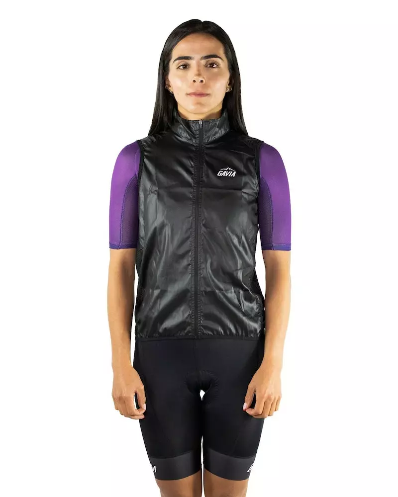 Gavia Chaleco Rompevientos Para Mujer Negro 3 Gavia Chaleco Rompevientos Para Mujer Negro