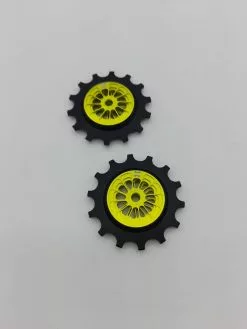 Leonardi Racing Rodamiento De Arnite Solo Roldanas Traseras LEONARDI Para SHIMANO XTR 14T + 14T MTB 12v (AMARILLO)