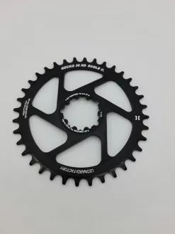 Leonardi Racing Plato/coronilla LEONARDI MTB 36T Redonda DM Montaje Directo Negra Compatible SRAM