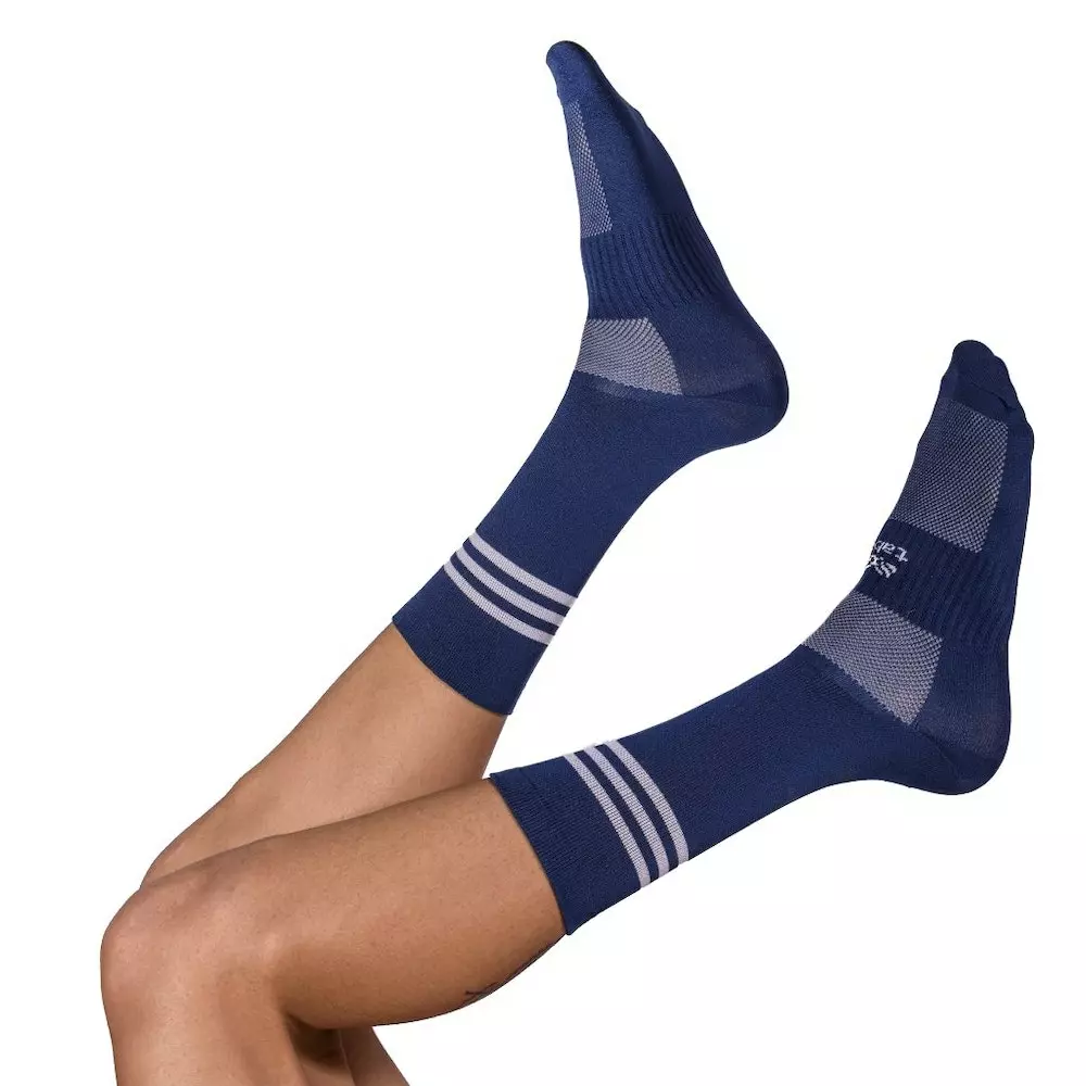 Taba Sport Media 7" Azul Oscuro Rayas Blancas 3 Taba Sport Media 7" Azul Oscuro Rayas Blancas