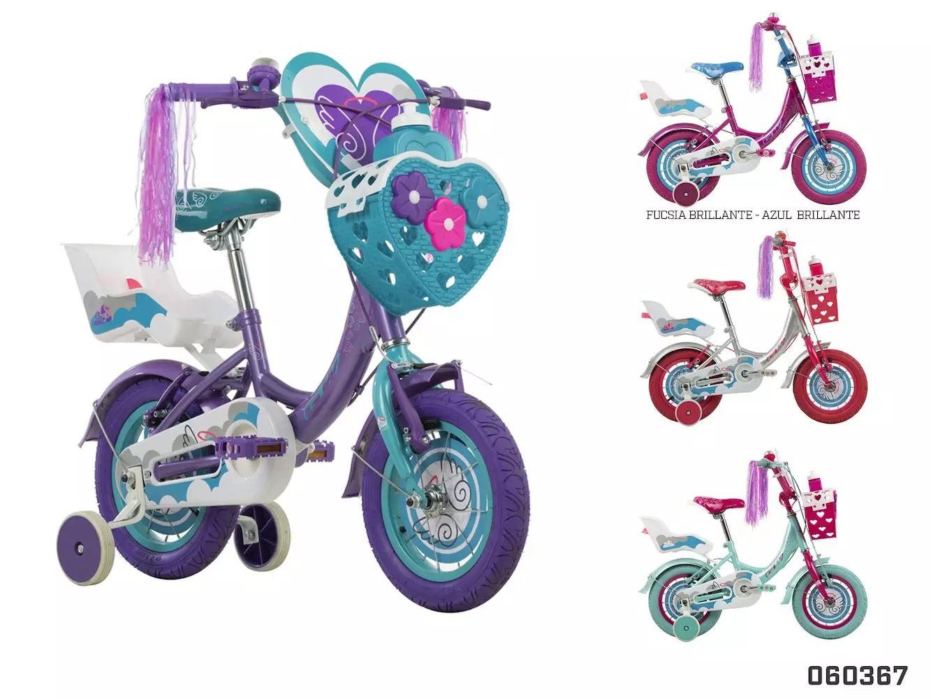 Bicicleta Infantil Niña 12´´ Angel GW 3 Bicicleta Infantil Niña 12´´ Angel GW
