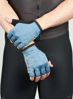 Code Guantes Azul Jasped - Dedos Cortos