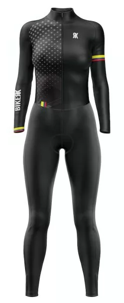 BikeKr Enterizos Pantalon Largo Y Manga Larga Dama