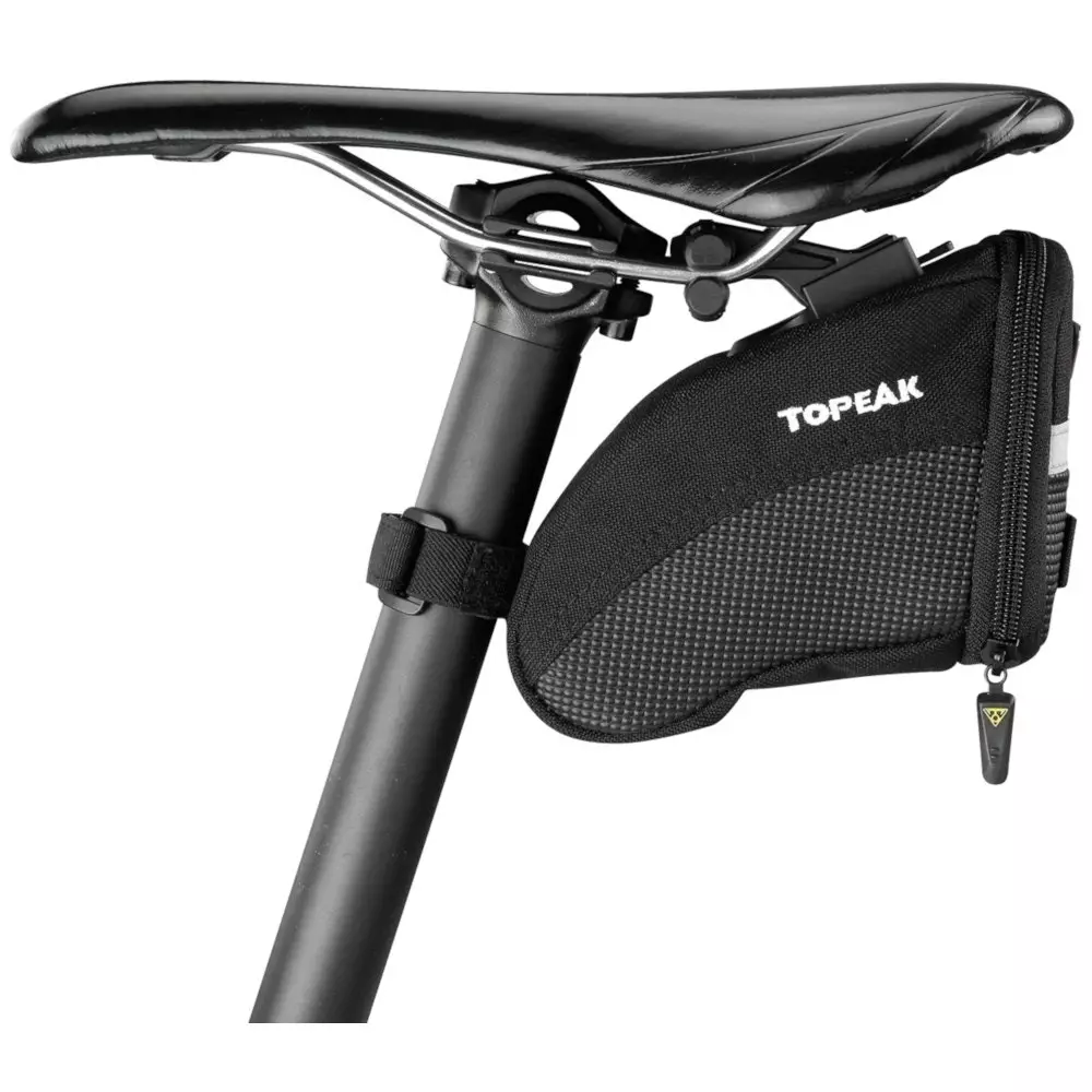 Bolso Porta Herramientas Topeak Aero Wedge Pack Small CON FIJADOR 3 Bolso Porta Herramientas Topeak Aero Wedge Pack Small CON FIJADOR