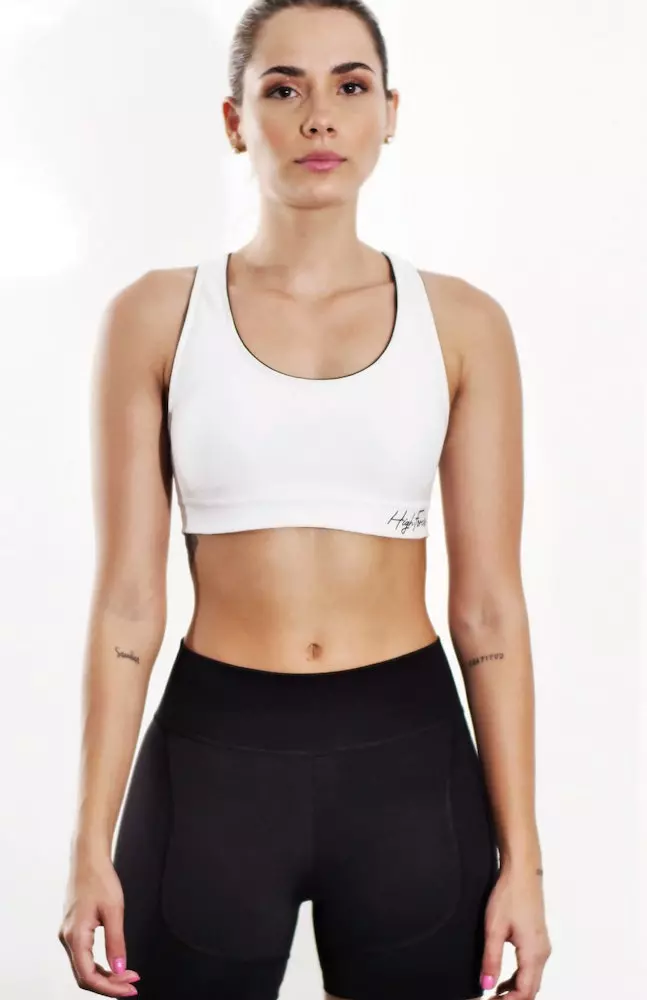 HighForce Top Athletics Women White Compress - 400866 3 HighForce Top Athletics Women White Compress - 400866