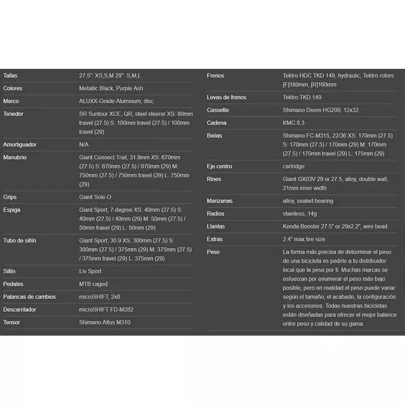 Bicicleta De Montaña Liv Tempt 3 27.5 2022 Morado 4 Bicicleta De Montaña Liv Tempt 3 27.5 2022 Morado - Imagen 2