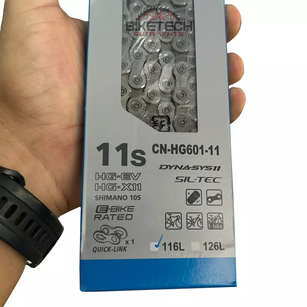 Cadenilla De 11 Velocidades Shimano Hg601 Ruta/ Mtb 9 Cadenilla De 11 Velocidades Shimano Hg601 Ruta/ Mtb - Imagen 7