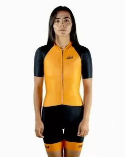 Gavia Enterizo De Ciclismo Manga Corta ámsterdam Naranja