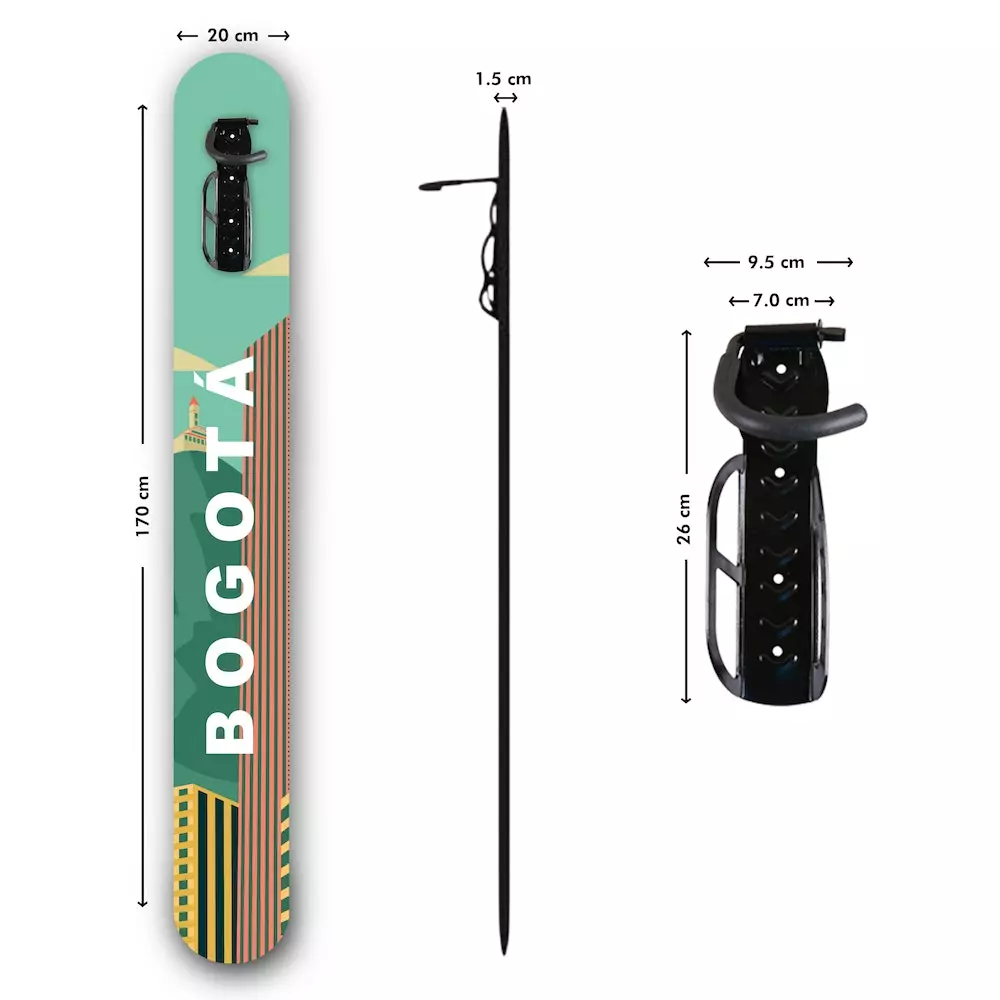 Luha Soporte Pared Para Bicicleta Diseño Tributo A Bogotá 3 Luha Soporte Pared Para Bicicleta Diseño Tributo A Bogotá