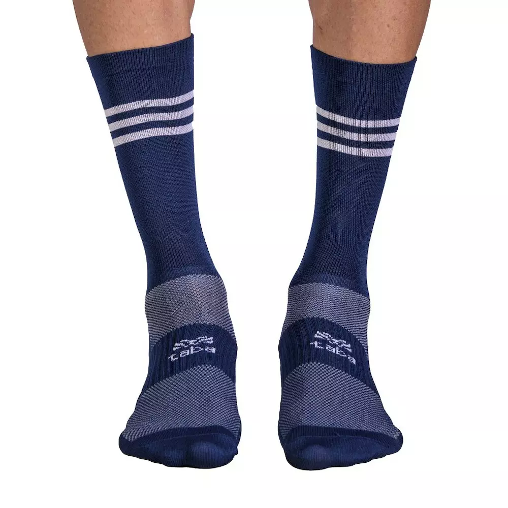 Taba Sport Media 7" Azul Oscuro Rayas Blancas 4 Taba Sport Media 7" Azul Oscuro Rayas Blancas - Imagen 2