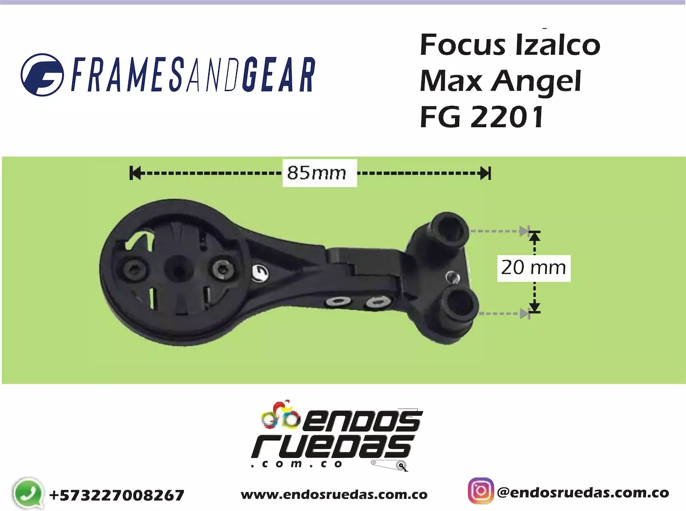 Soporte Para Ciclocomputador Para Manubrios Integrados FOCUS IZALCO FG2201 Frames And Gear 8 Soporte Para Ciclocomputador Para Manubrios Integrados FOCUS IZALCO FG2201 Frames And Gear - Imagen 6