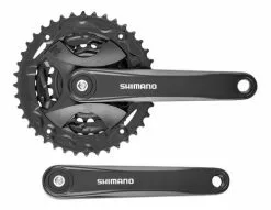 Triplato Shimano Mt101 40/30/22t Plato Bielas Bicicleta Mtb 9 Vel