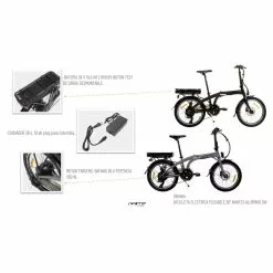 Bicicleta Plegable Electrica Nantes Aluminio 20 GW