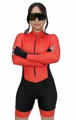 Cyclodivas Enterizo De Ciclismo Clasico Rojo