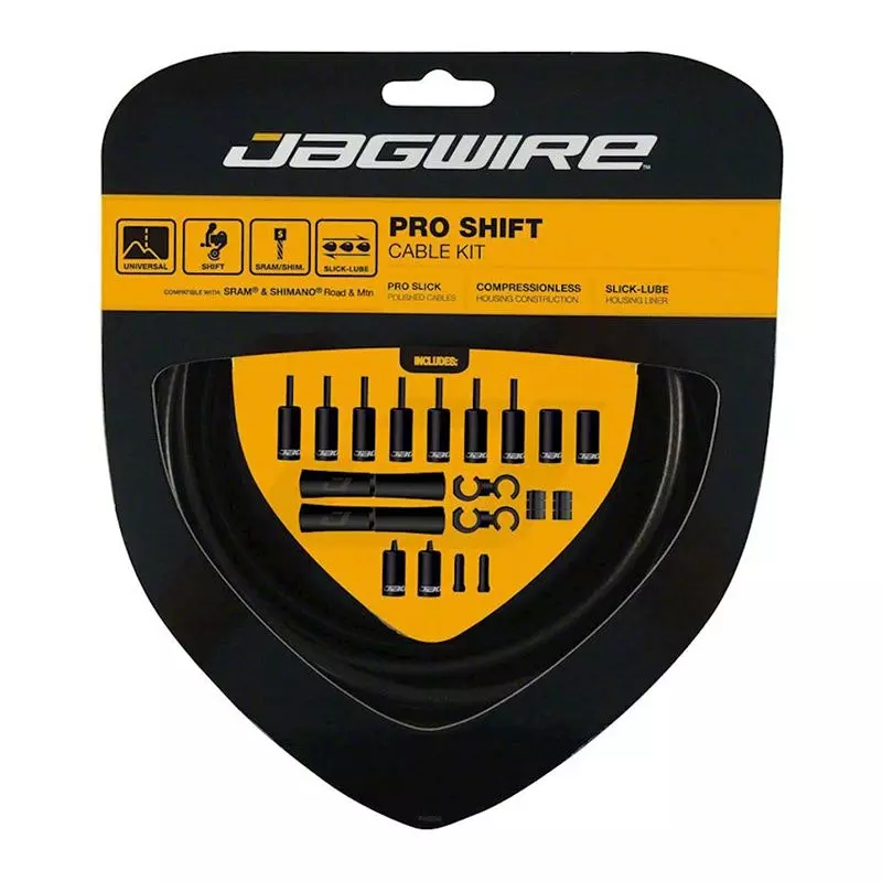 Jagwire Kit Cambios Pro 2x Negro Stealth 3 Jagwire Kit Cambios Pro 2x Negro Stealth