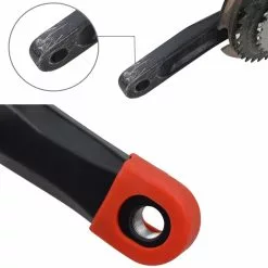 Genérico Generico Protector De Biela Para Bicicleta En Goma Negro