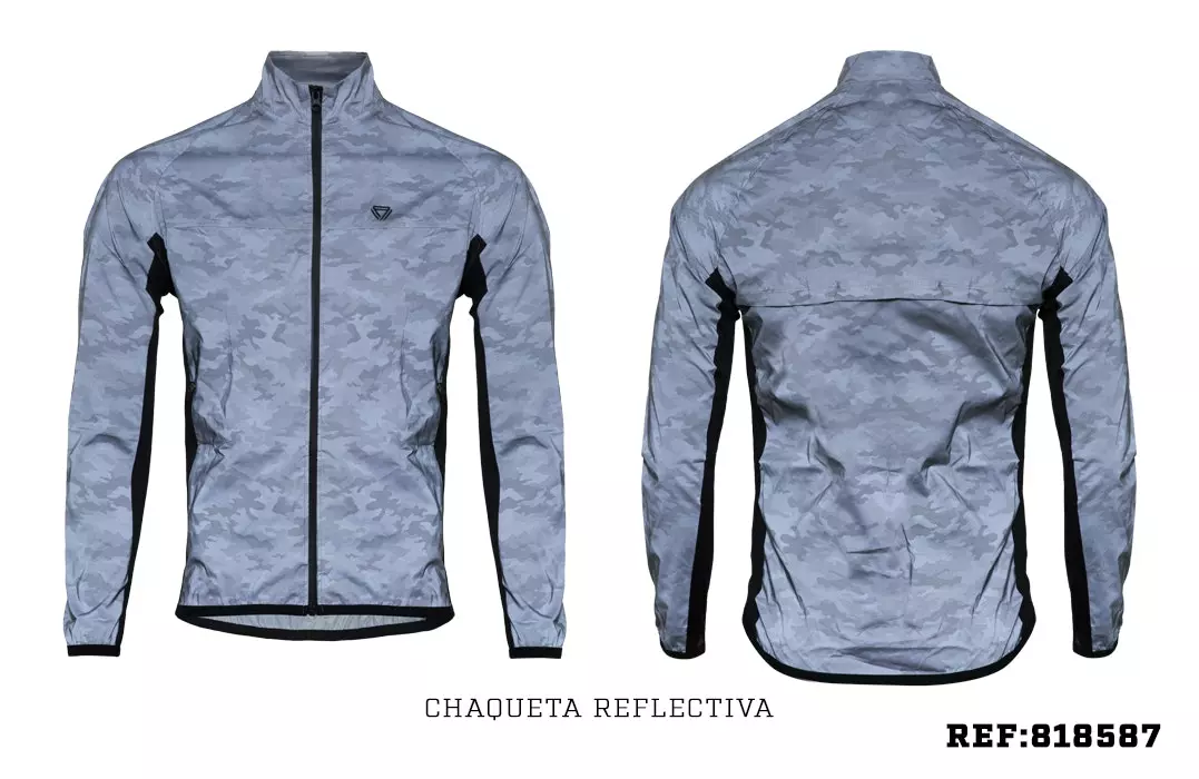 GW Chaqueta Hombre Camo Reflective Gris 3 GW Chaqueta Hombre Camo Reflective Gris