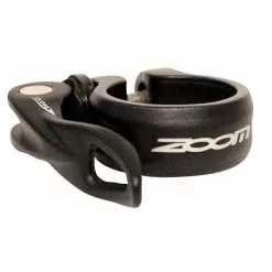 Zoom Abrazadera Para Caña En Aluminio C/Puntilla At-125/159 Negra 31.8Mm