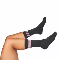 Taba Sport Media Ciclismo Lineas Negro Rosado