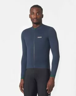 PEdaLED Essential Long Sleeve Jersey - Total Eclipse