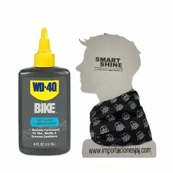 WD-40 Lubricante Cadena Bike Condiciones Húmedas + Cuellero Tipo Buff En Microfibra