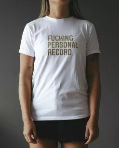 Fucking PR T Shirt Blanco Dorado Dama