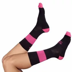 Taba Sport Media 7" Negra Franja Fucsia