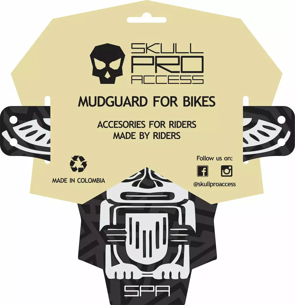 Guardabarros Para Bicicletas Skull Pro Access MUDGUARD - RedSkin 4 Guardabarros Para Bicicletas Skull Pro Access MUDGUARD - RedSkin - Imagen 2