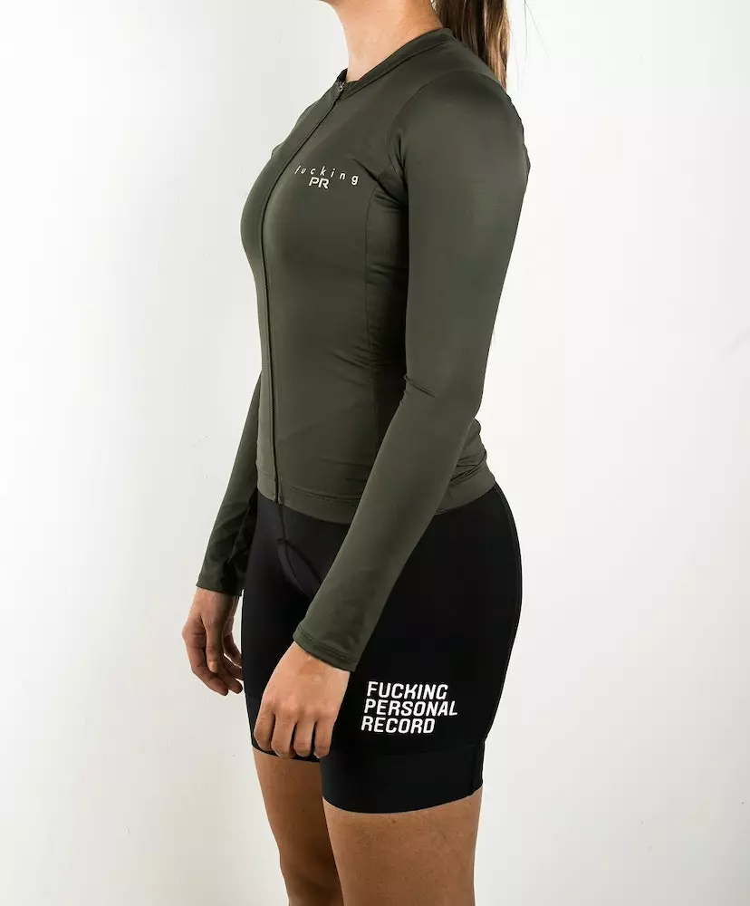 Fucking PR Jersey Dama Manga Larga Verde Militar 5 Fucking PR Jersey Dama Manga Larga Verde Militar - Imagen 3