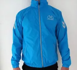 Ciclo Colombia Chaqueta Rompeviento Semi Impermeable Ciclocolombia Azul