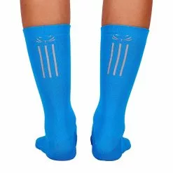 Taba Sport Media Ciclismo Reflectivo Barras Azul Turqueza