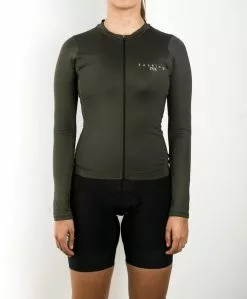 Fucking PR Jersey Dama Manga Larga Verde Militar